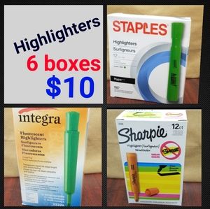 6-box Highlighter Bundle